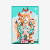 MOLLY Lost Triceratops Building Block Art