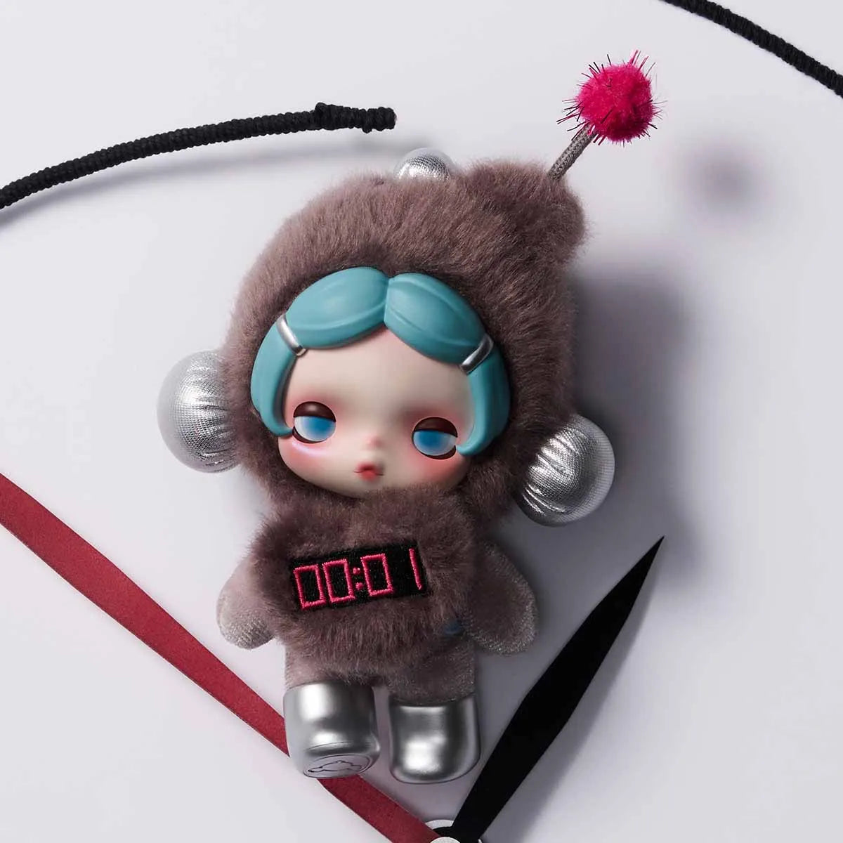SKULLPANDA Off Mode Series Plush Doll Pendant-preorder