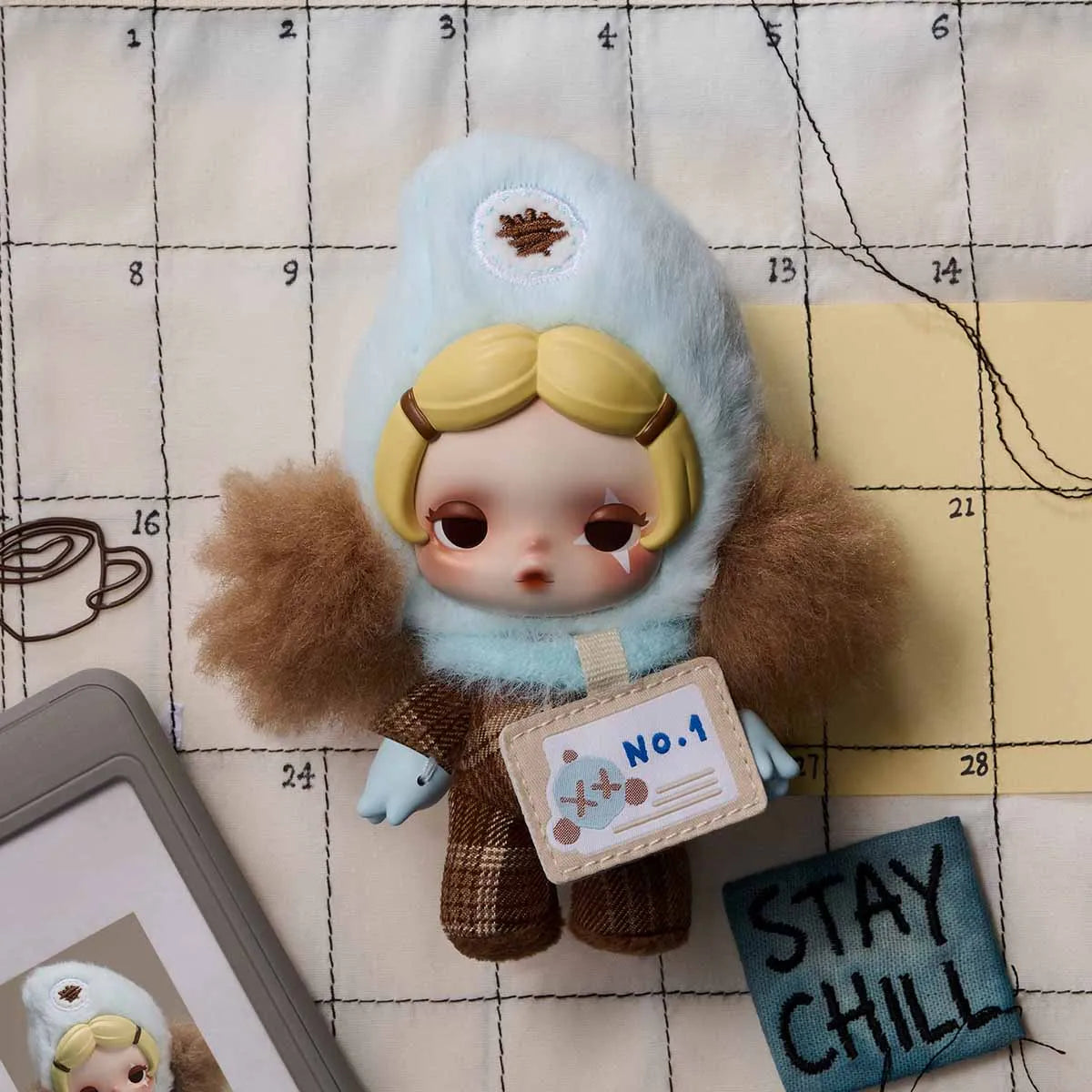SKULLPANDA Off Mode Series Plush Doll Pendant-preorder