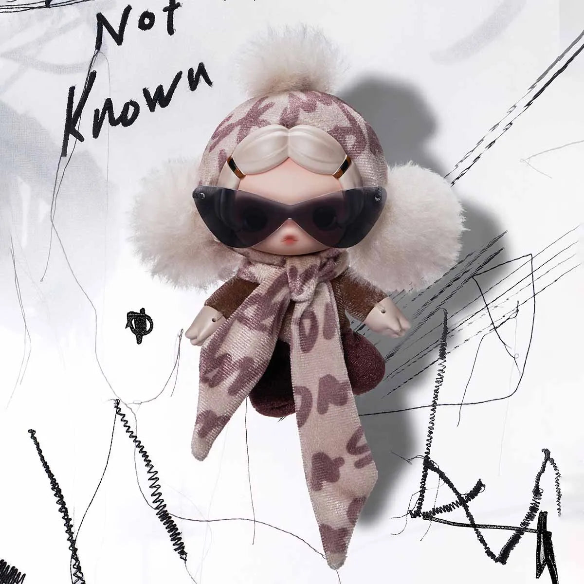 SKULLPANDA Off Mode Series Plush Doll Pendant-preorder