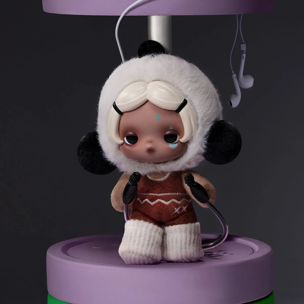 SKULLPANDA Off Mode Series Plush Doll Pendant-preorder