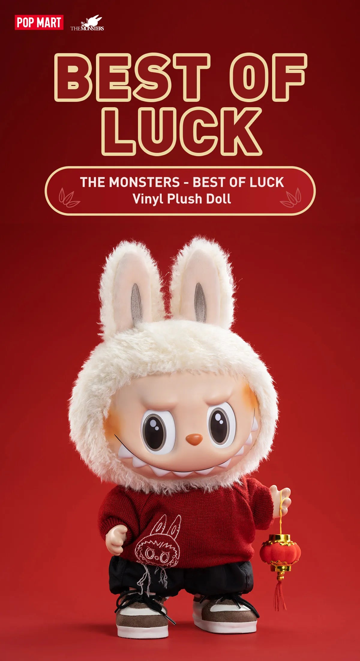 THE MONSTERS - BEST OF LUCK Vinyl Plush Doll-preorder