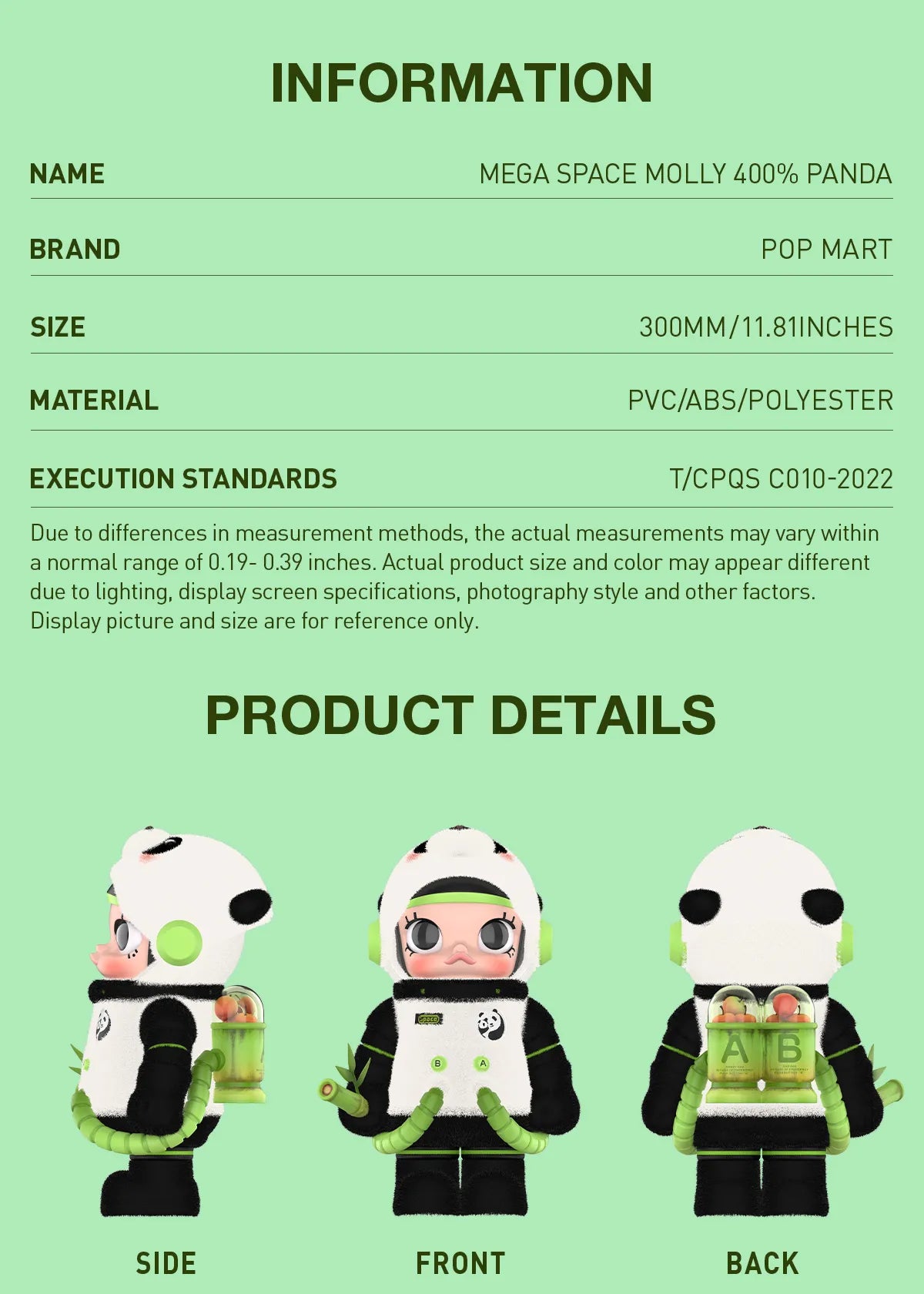 MEGA SPACE MOLLY 400% PANDA