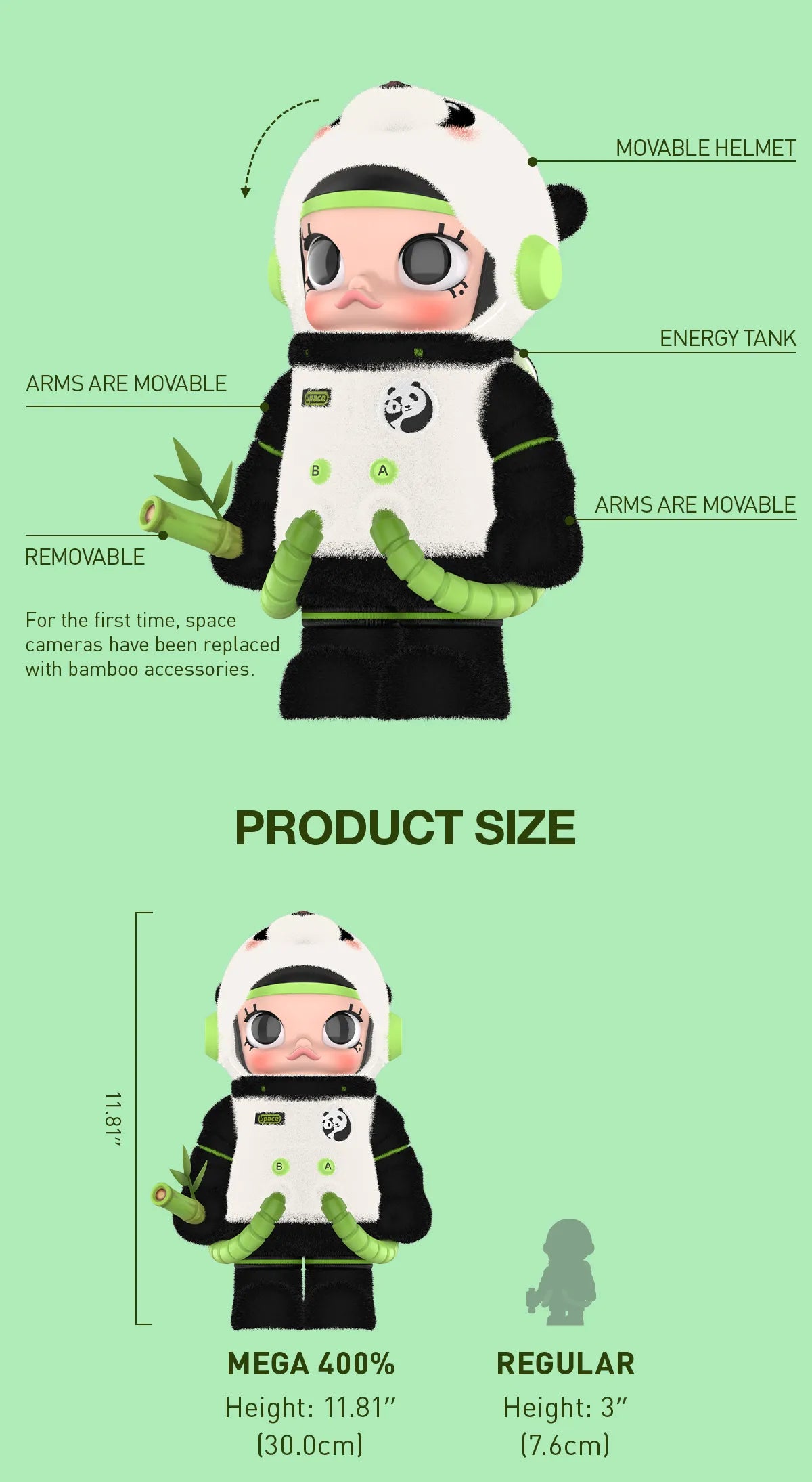 MEGA SPACE MOLLY 400% PANDA