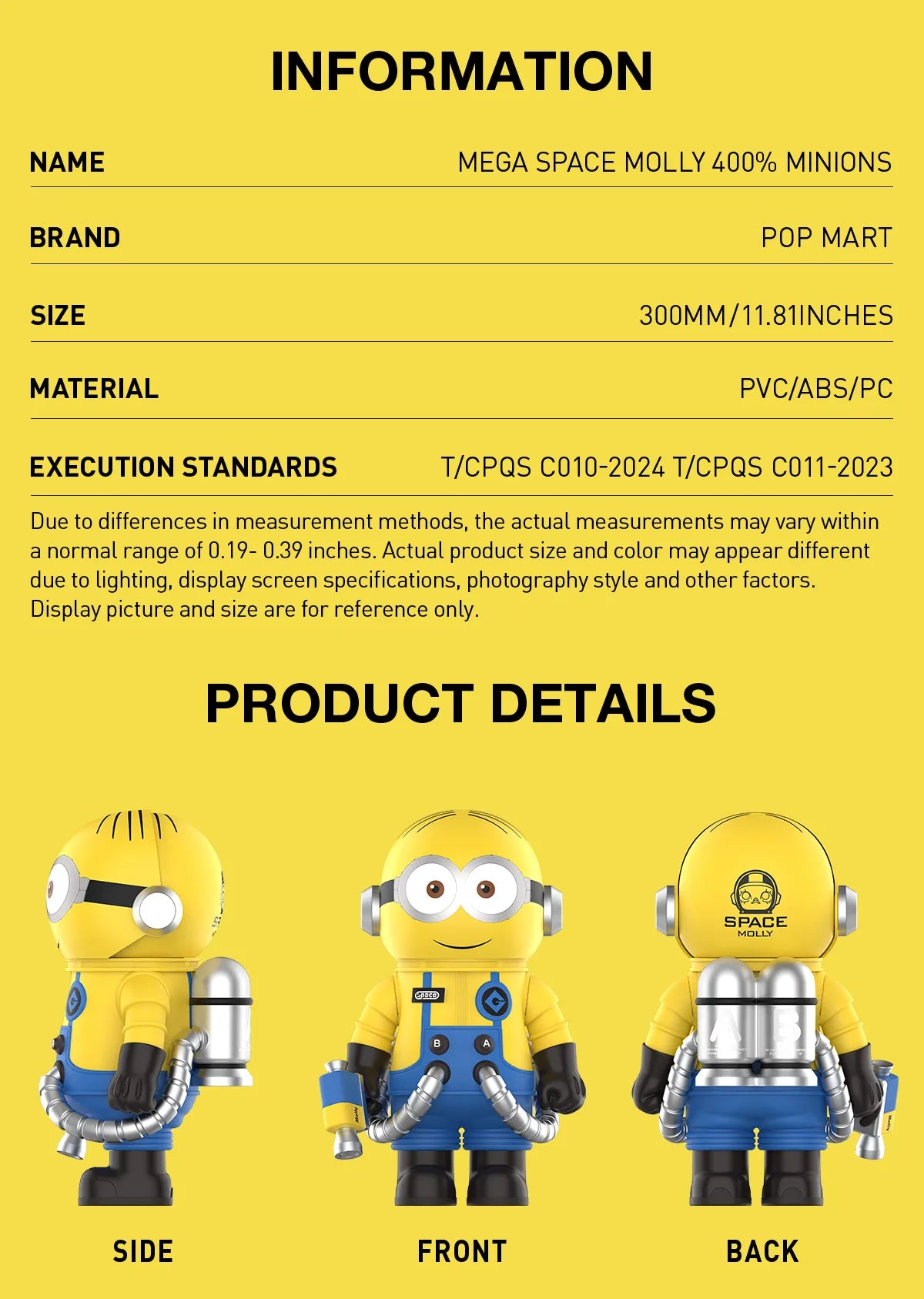 MEGA SPACE MOLLY 400% Minions