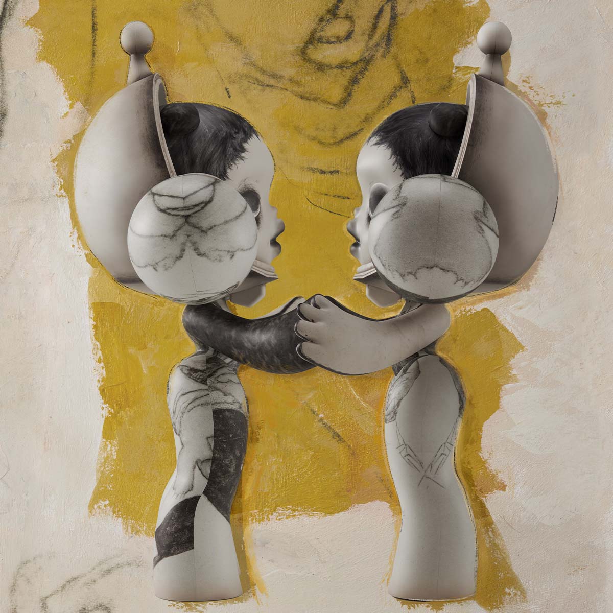 MEGA SKULLPANDA 400% Egon Schiele-preorder