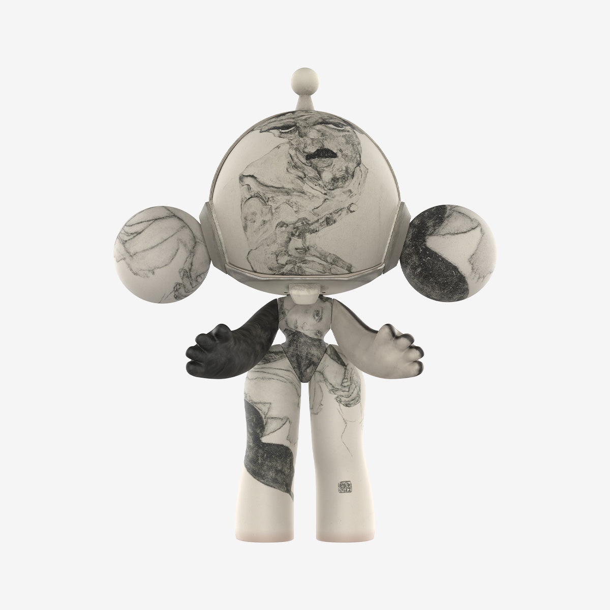 MEGA SKULLPANDA 400% Egon Schiele-preorder