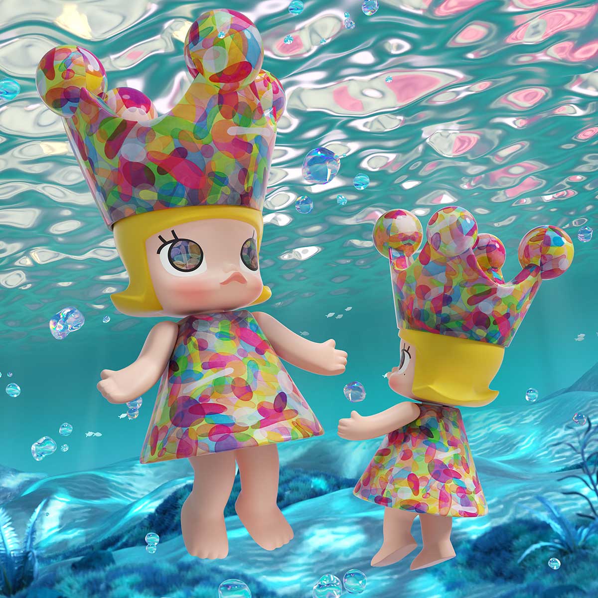 MEGA ROYAL MOLLY 400% Huang Yuxing Bubbles