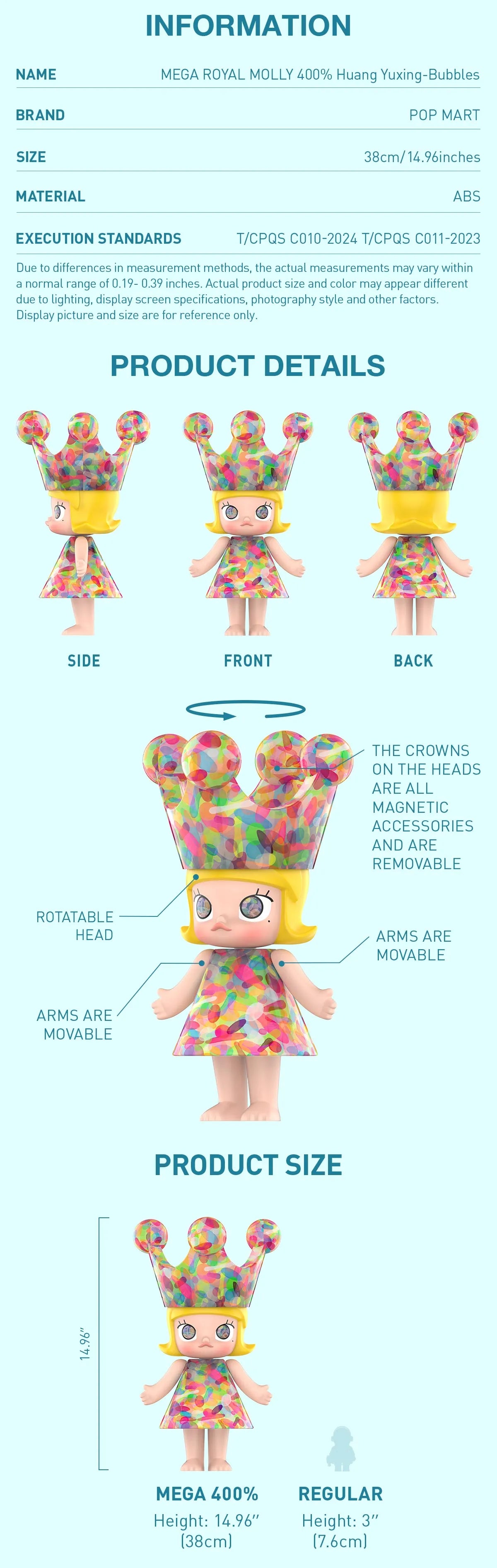 MEGA ROYAL MOLLY 400% Huang Yuxing Bubbles