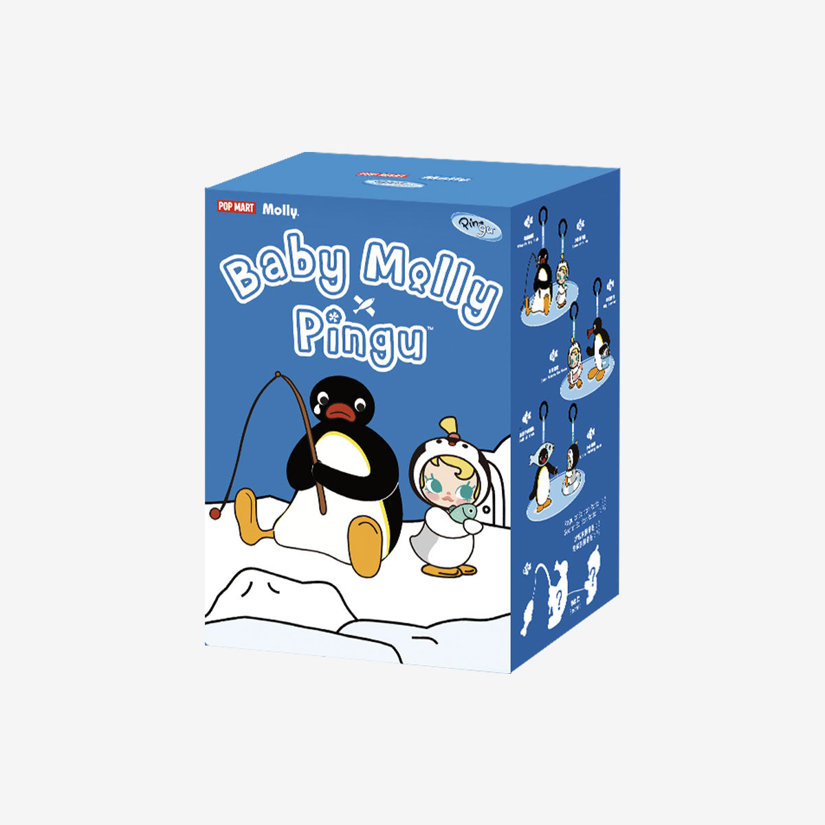 Baby Molly × Pingu Happy Fishing Series-Vinyl Plush Pendant Blind Box-preorder