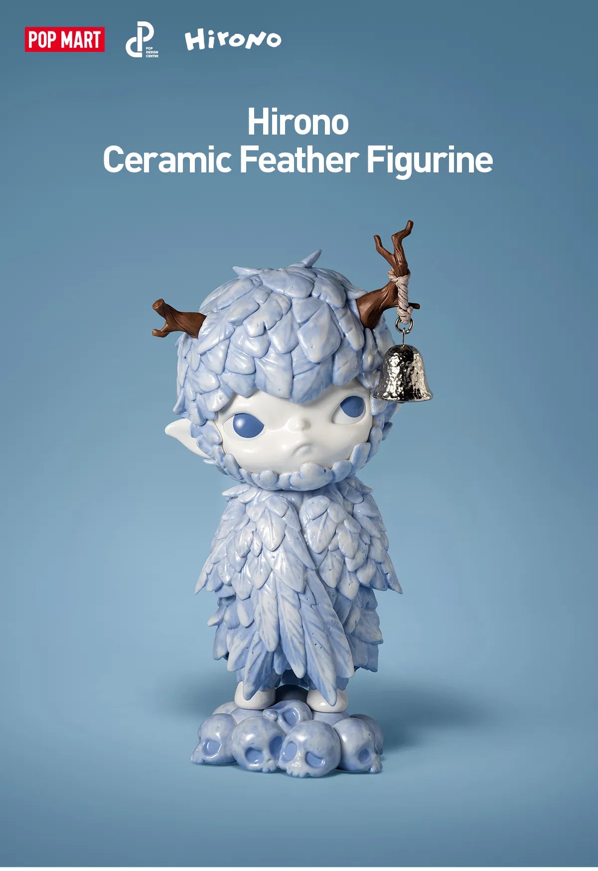 Hirono Ceramic Feather Figurine