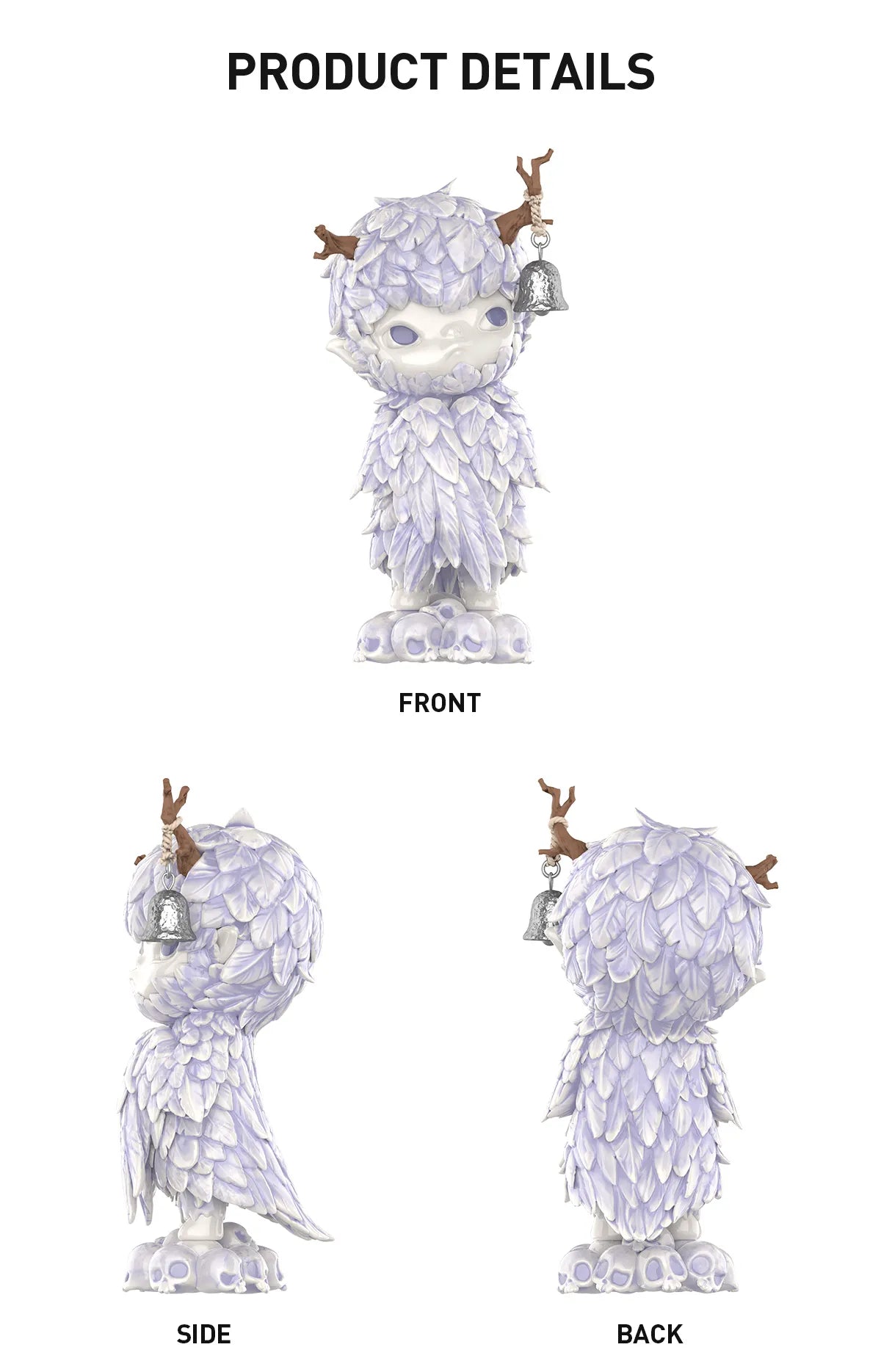 Hirono Ceramic Feather Figurine