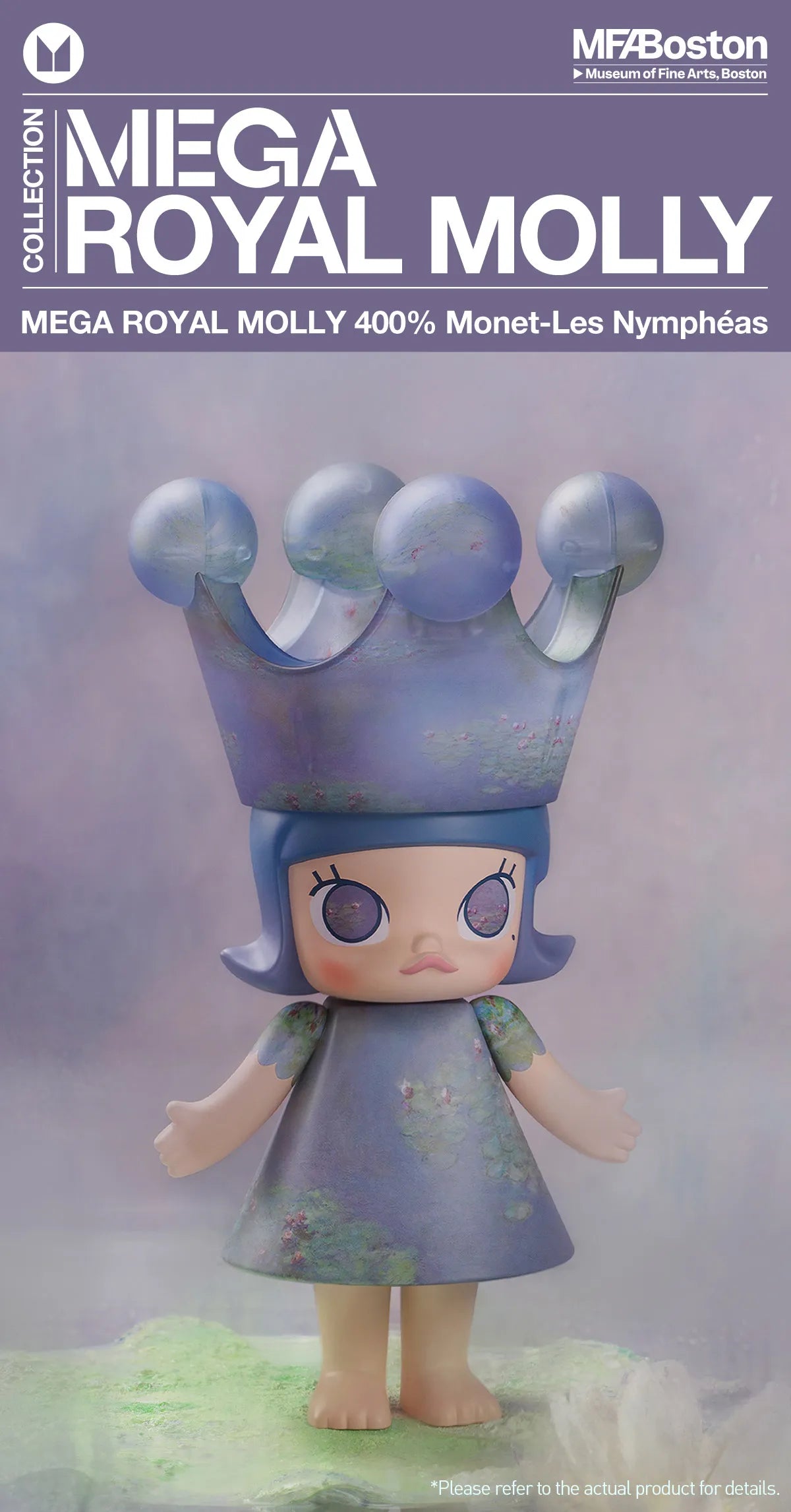 MEGA ROYAL MOLLY 400% Monet-Les Nympheas