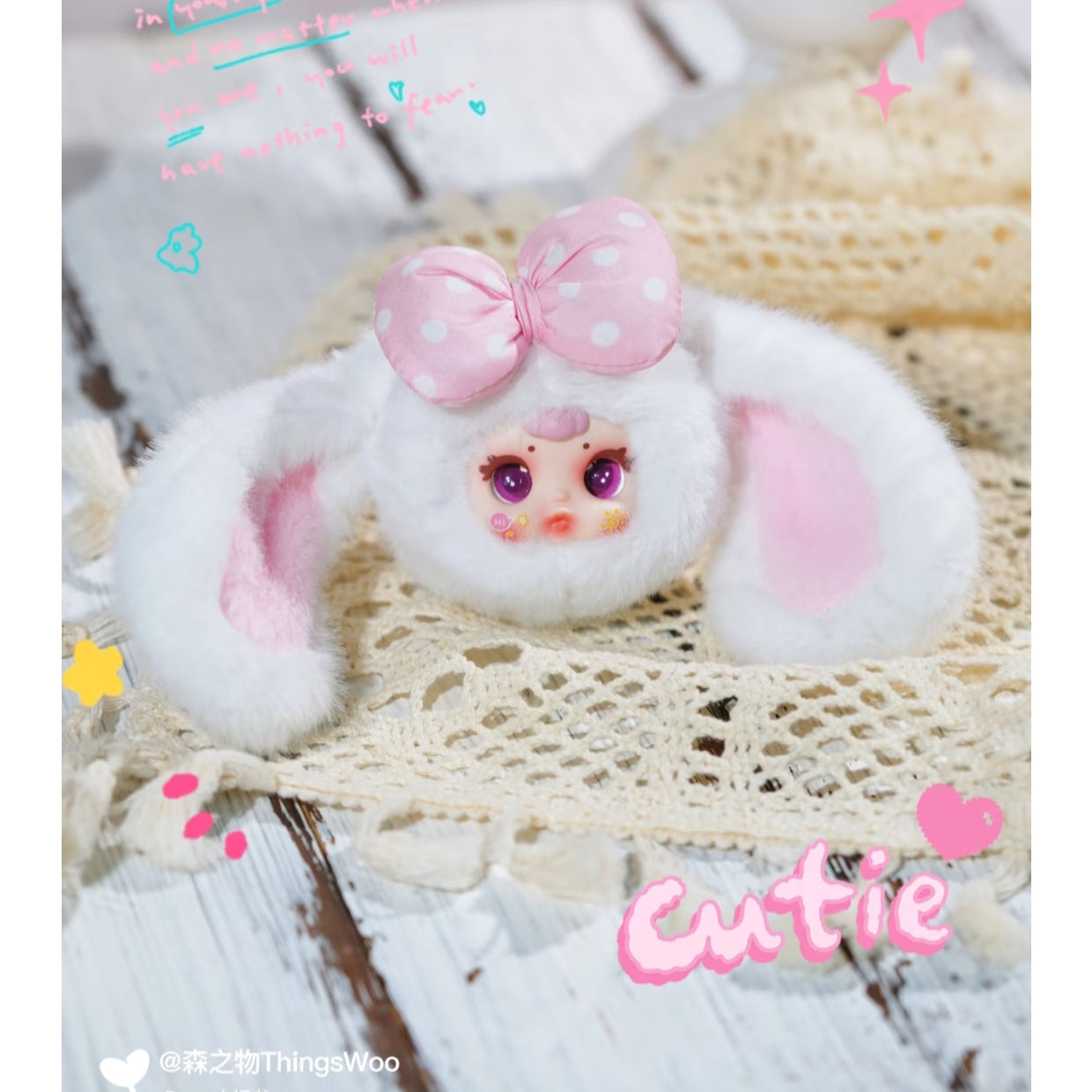 MM Milk Candy Bunny Plush Keychain Blind Box