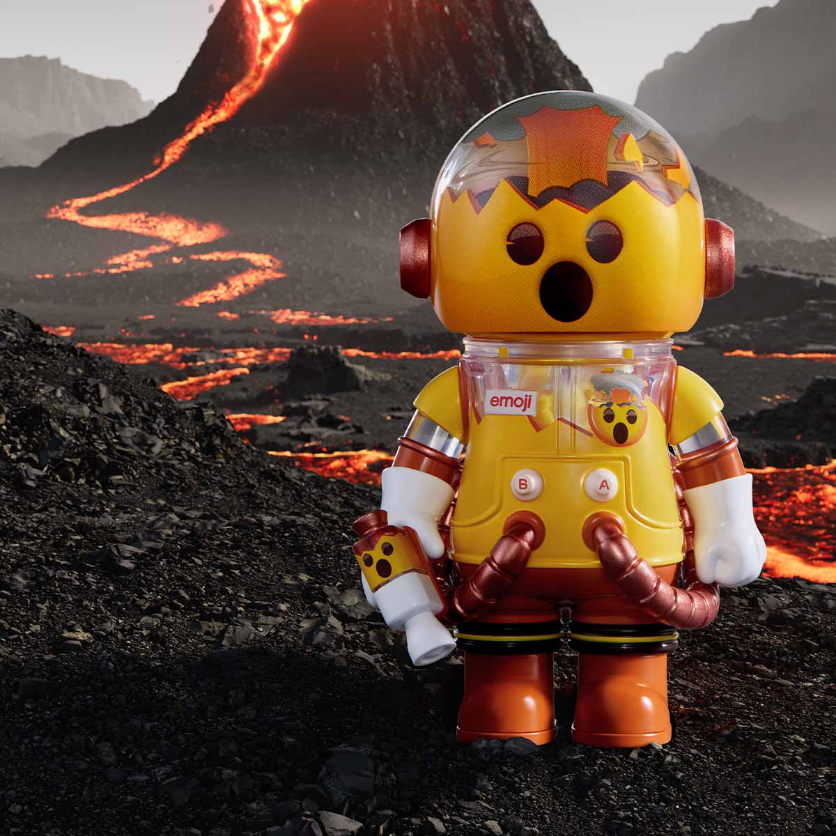 MEGA SPACE MOLLY 100% × emoji™ Series-preorder