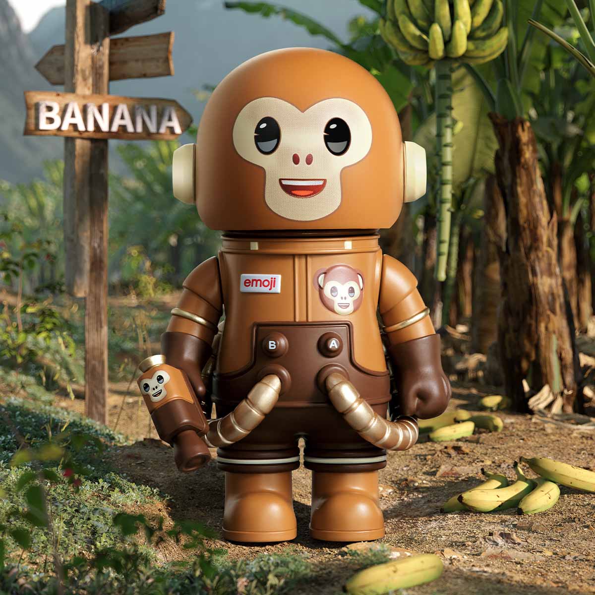 MEGA SPACE MOLLY 100% × emoji™ Series-preorder