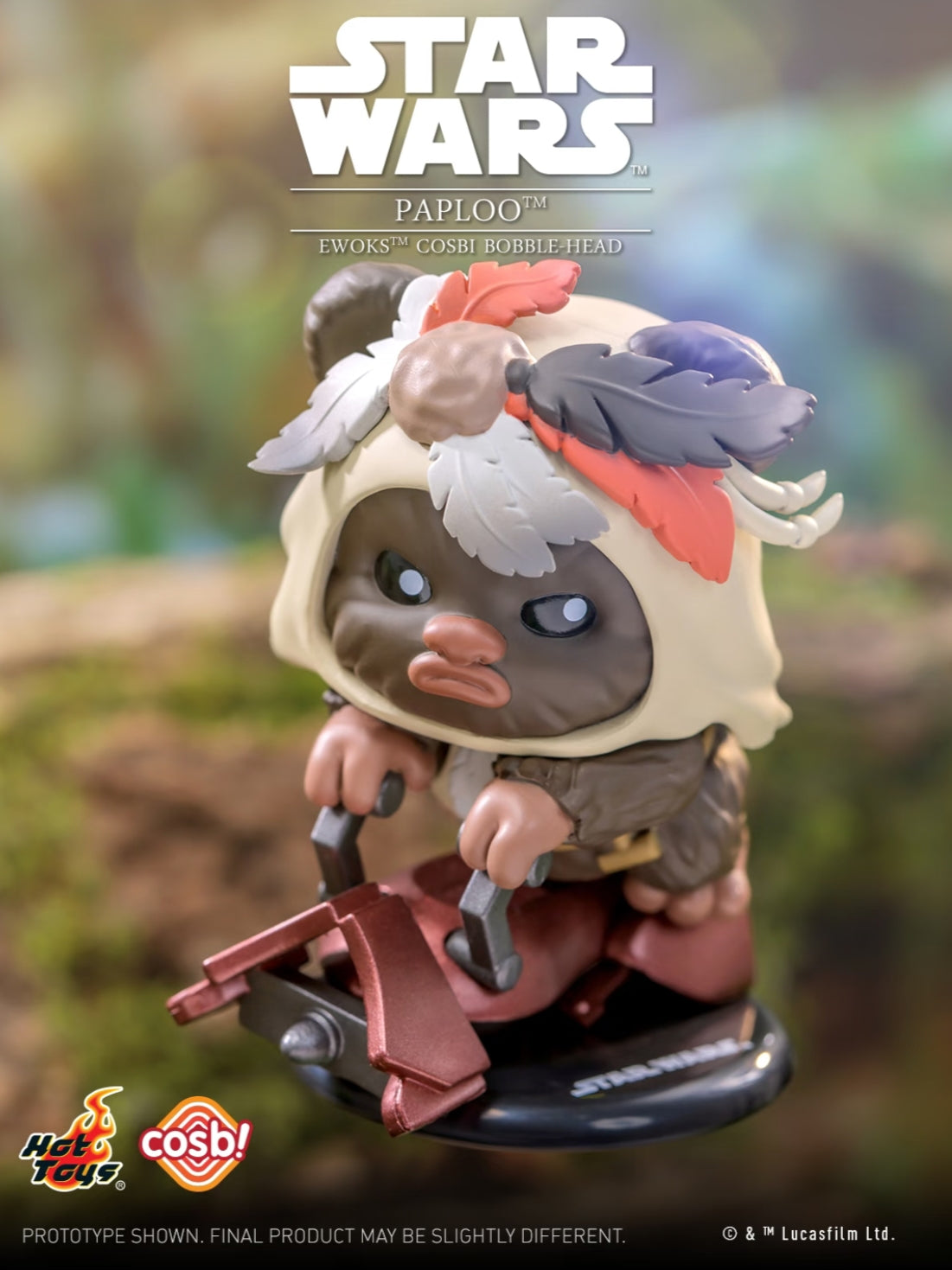 STAR WARS EWOKS COSBI BOBBLE-HEAD COLLEATION