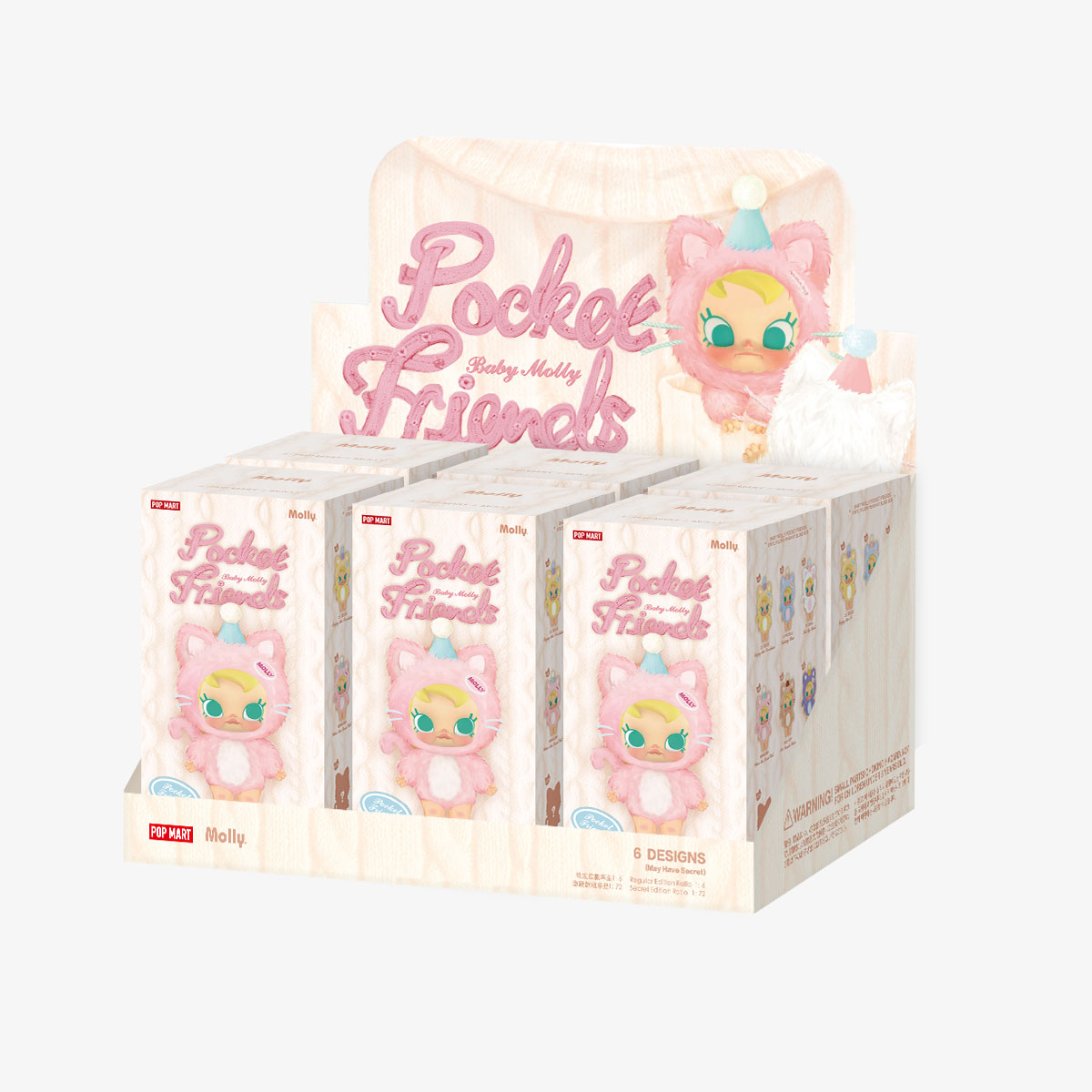 Baby Molly Pocket Friends Series-Vinyl Plush Pendant Blind Box-preorder