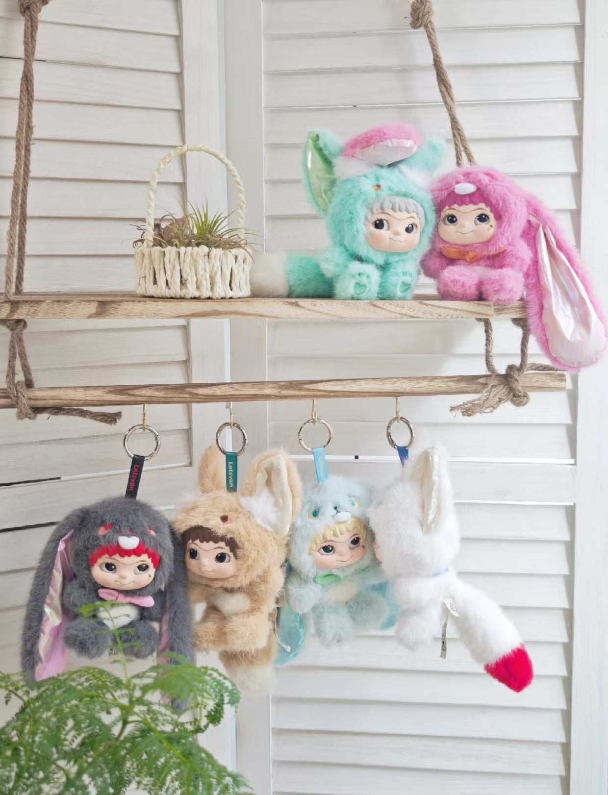 Wakuku Fox and Bunny Trick Or Treata Plush Series-preorder