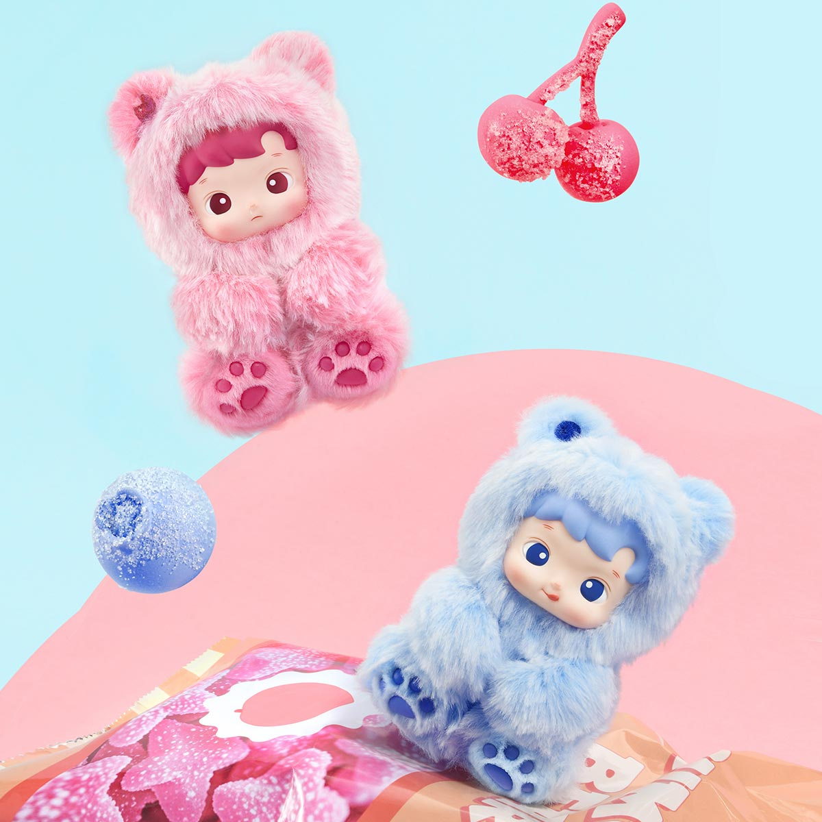 HACIPUPU Gummy Bear Series-Vinyl Plush Pendant Blind Box-preorder