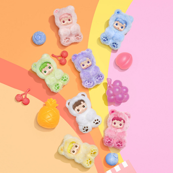 HACI PUPU GUMMY BEAR 全6種 New POP MART HACI PUPU Gummy Bear. Blueberry. Pouches In Box