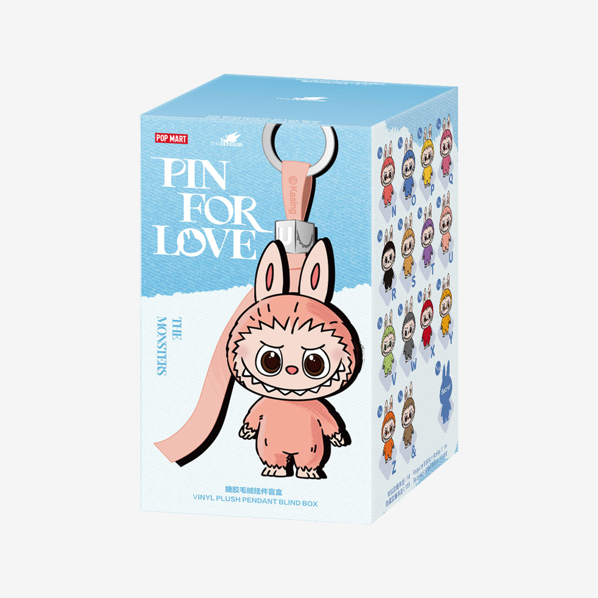 THE MONSTERS Pin for Love Series-Vinyl Plush Pendant Blind Box (N-Z)-preorder