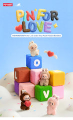 THE MONSTERS Pin for Love Series-Vinyl Plush Pendant Blind Box (N-Z)-preorder
