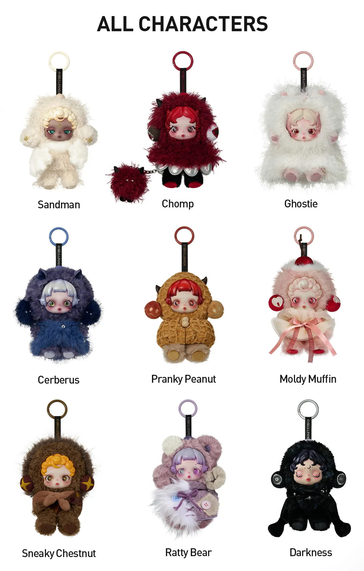 SKULLPANDA You Found Me! Series Plush Doll Pendant-preorder