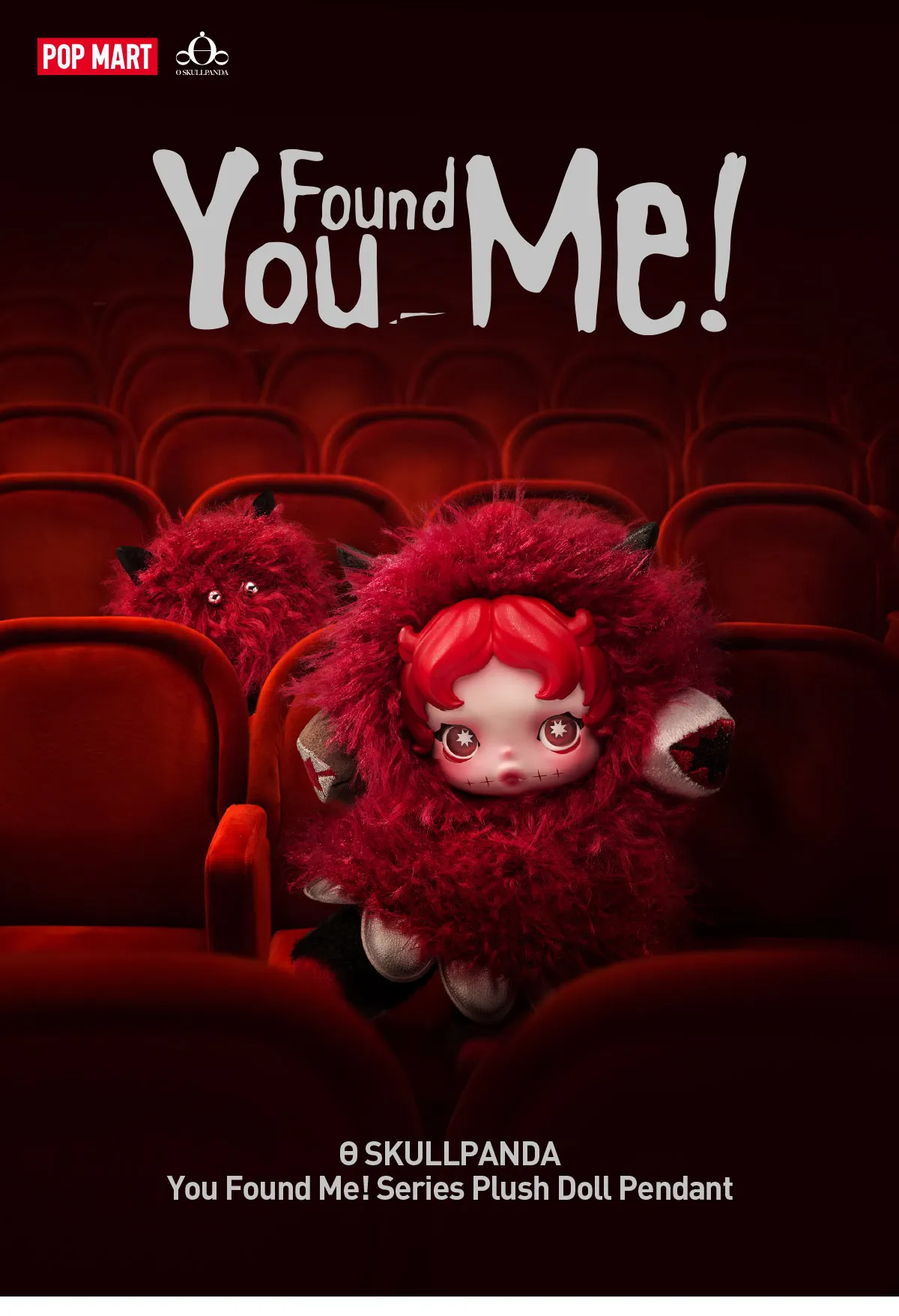 SKULLPANDA You Found Me! Series Plush Doll Pendant-preorder