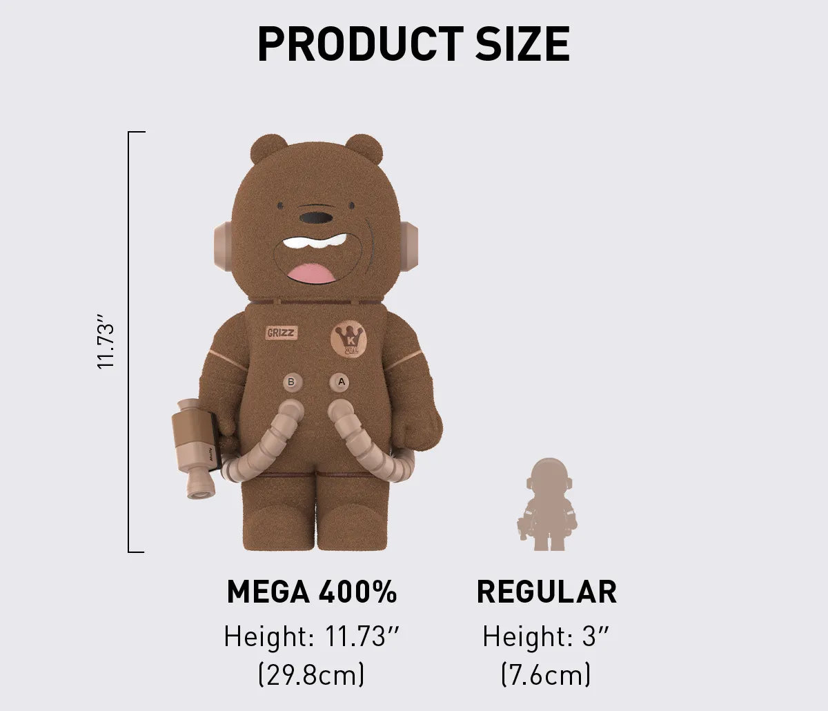 MEGA SPACE MOLLY 400% WE BARE BEARS-preorder