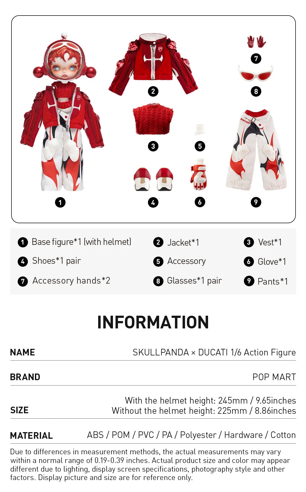 SKULLPANDA × DUCATI 1/6 Action Figure-preorder