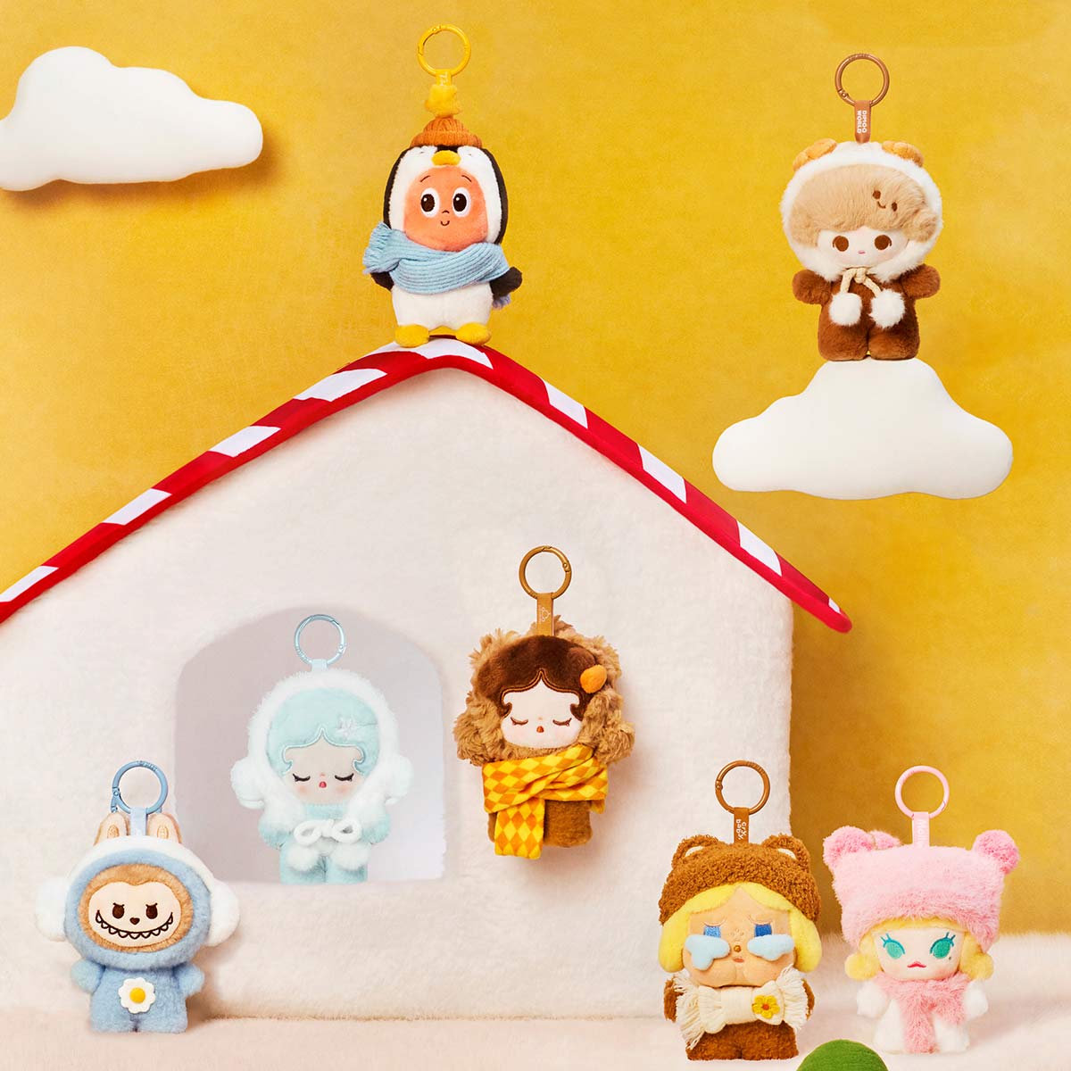 POP BEAN Fluffy & Cozy Series-Plush Pendant Blind Box-preorder