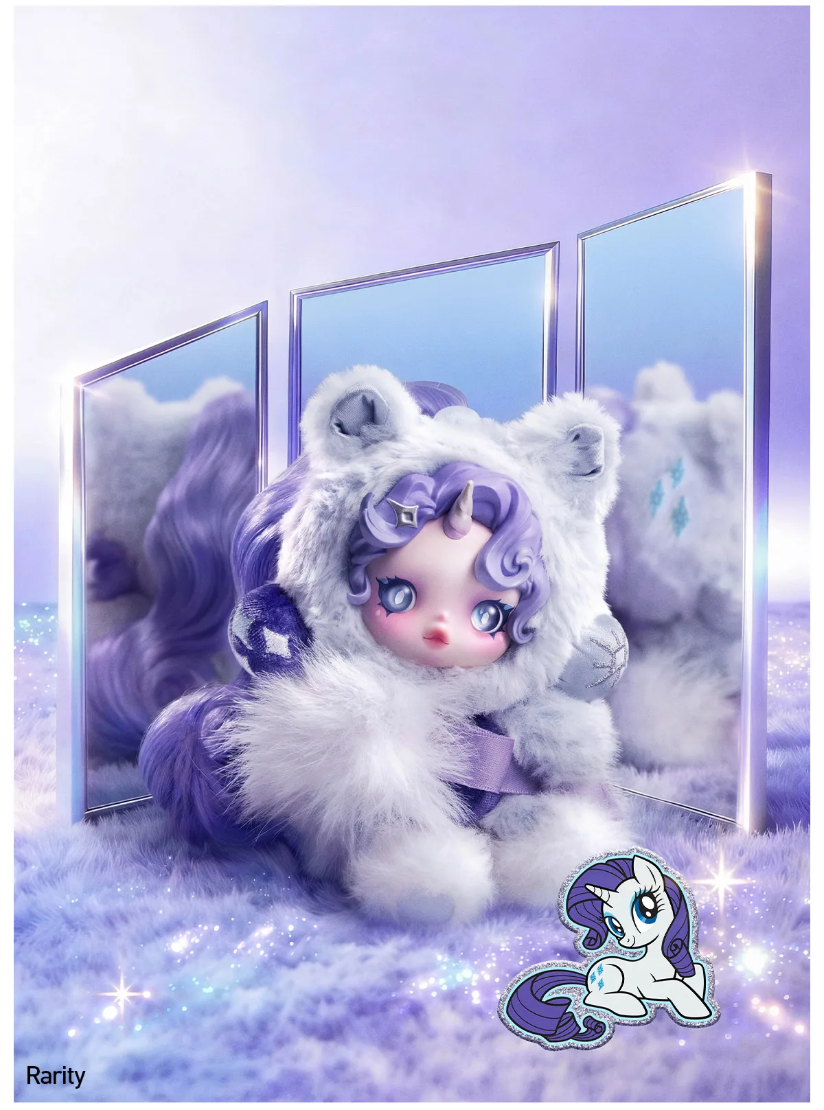 SKULLPANDA × My Little Pony Series Plush Doll Pendant-preorder