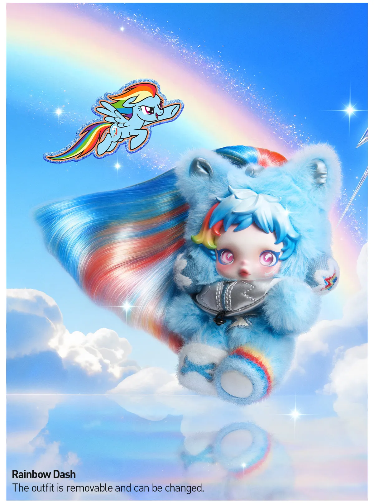 SKULLPANDA × My Little Pony Series Plush Doll Pendant-preorder