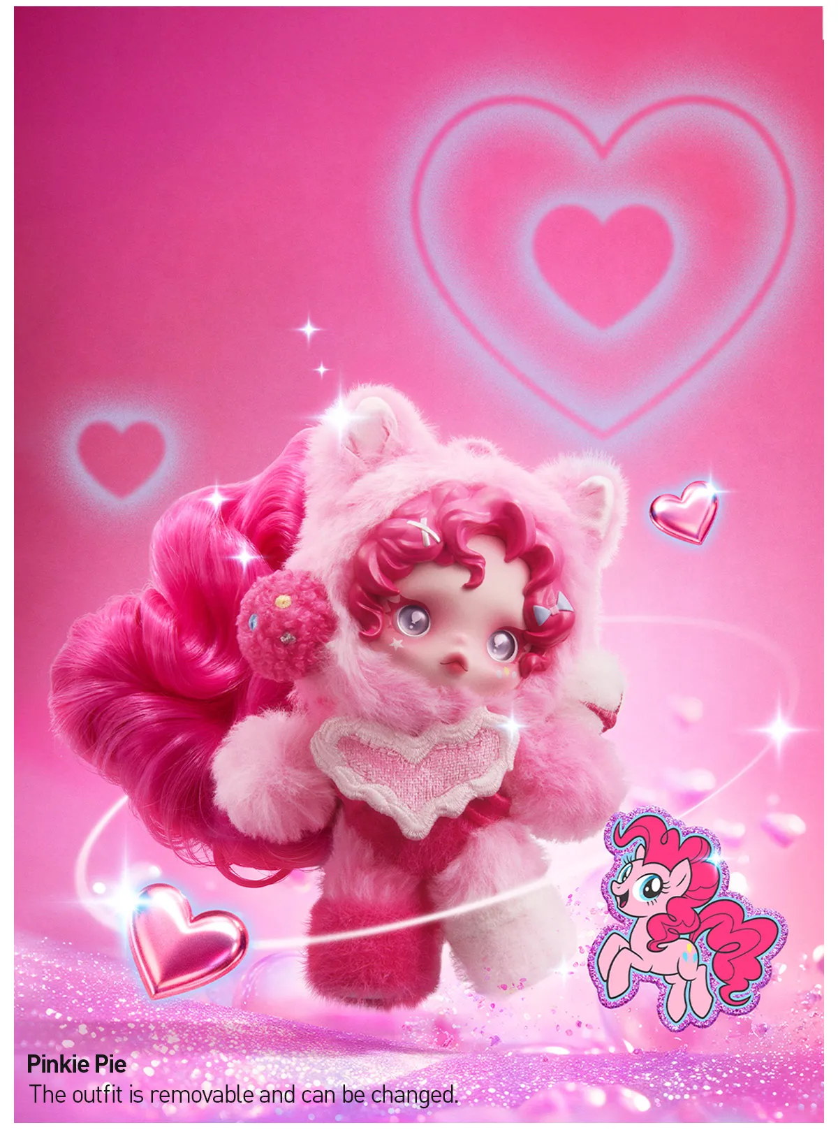 SKULLPANDA × My Little Pony Series Plush Doll Pendant-preorder