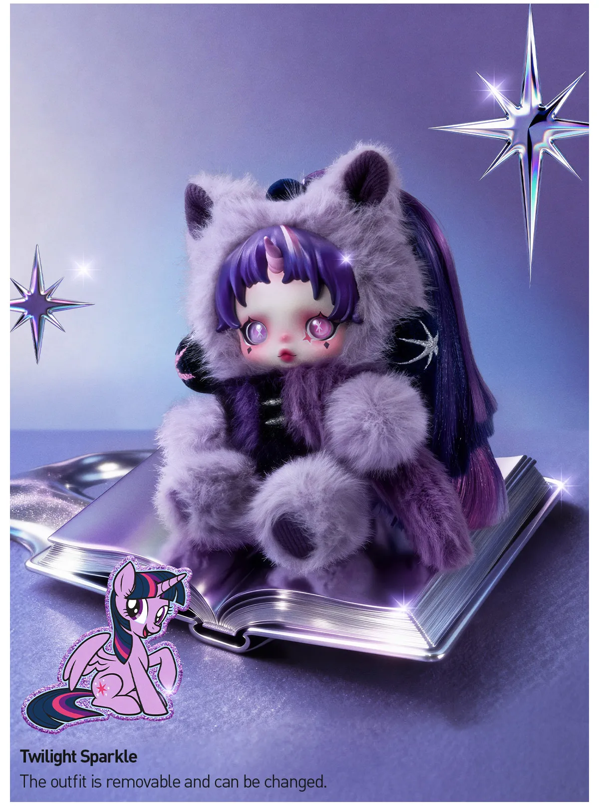 SKULLPANDA × My Little Pony Series Plush Doll Pendant-preorder