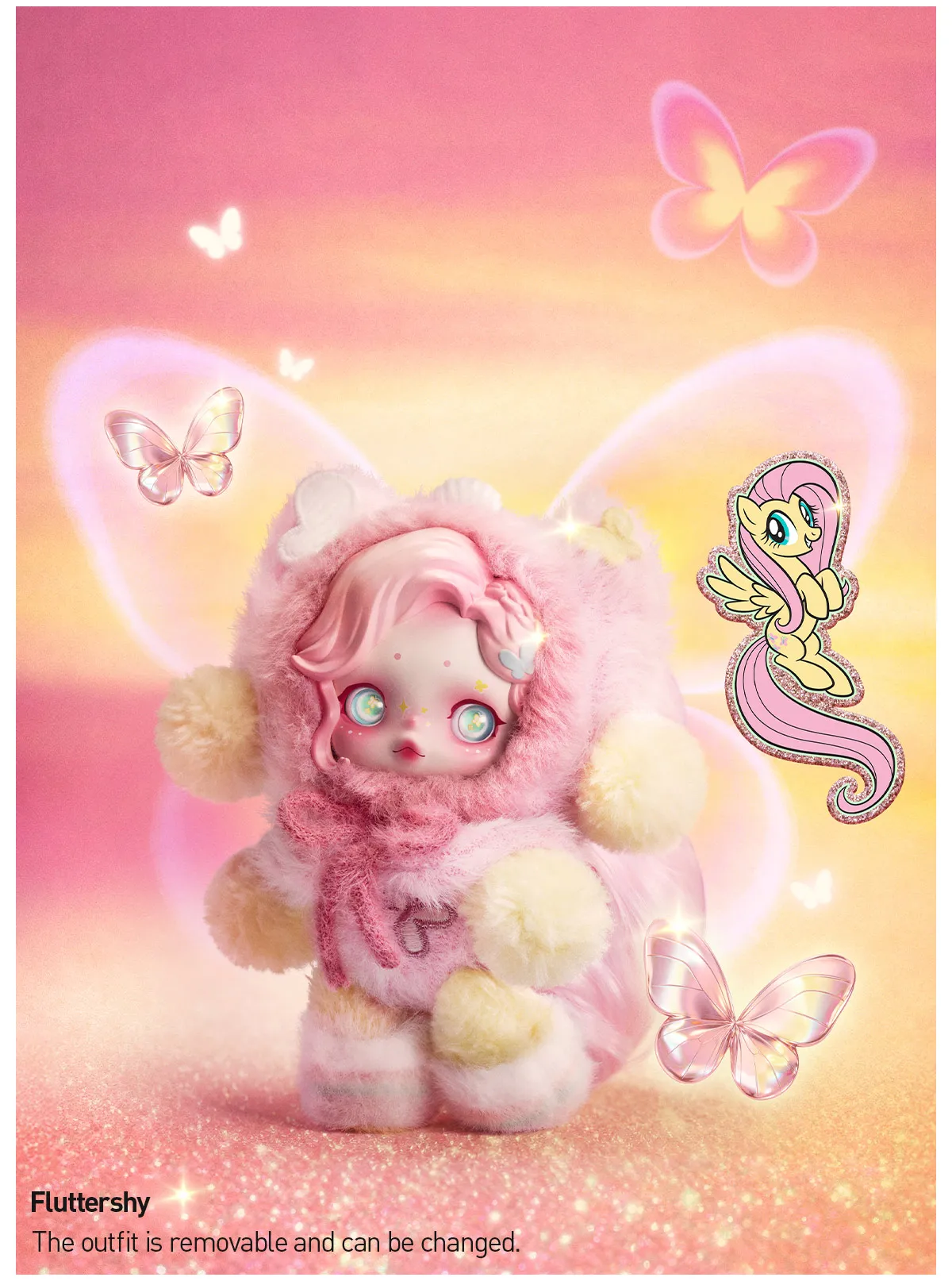 SKULLPANDA × My Little Pony Series Plush Doll Pendant-preorder