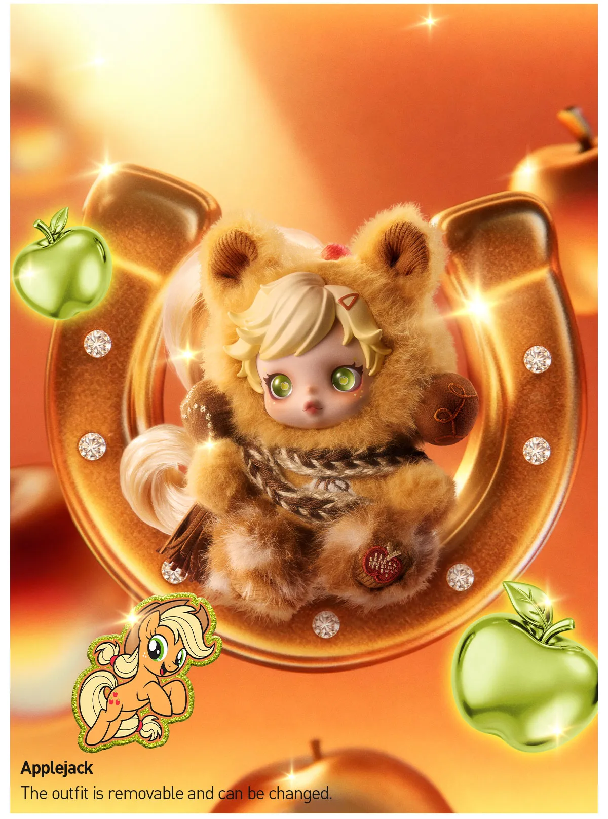 SKULLPANDA × My Little Pony Series Plush Doll Pendant-preorder