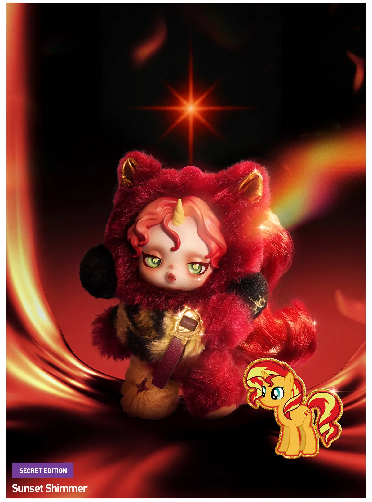 SKULLPANDA × My Little Pony Series Plush Doll Pendant-preorder