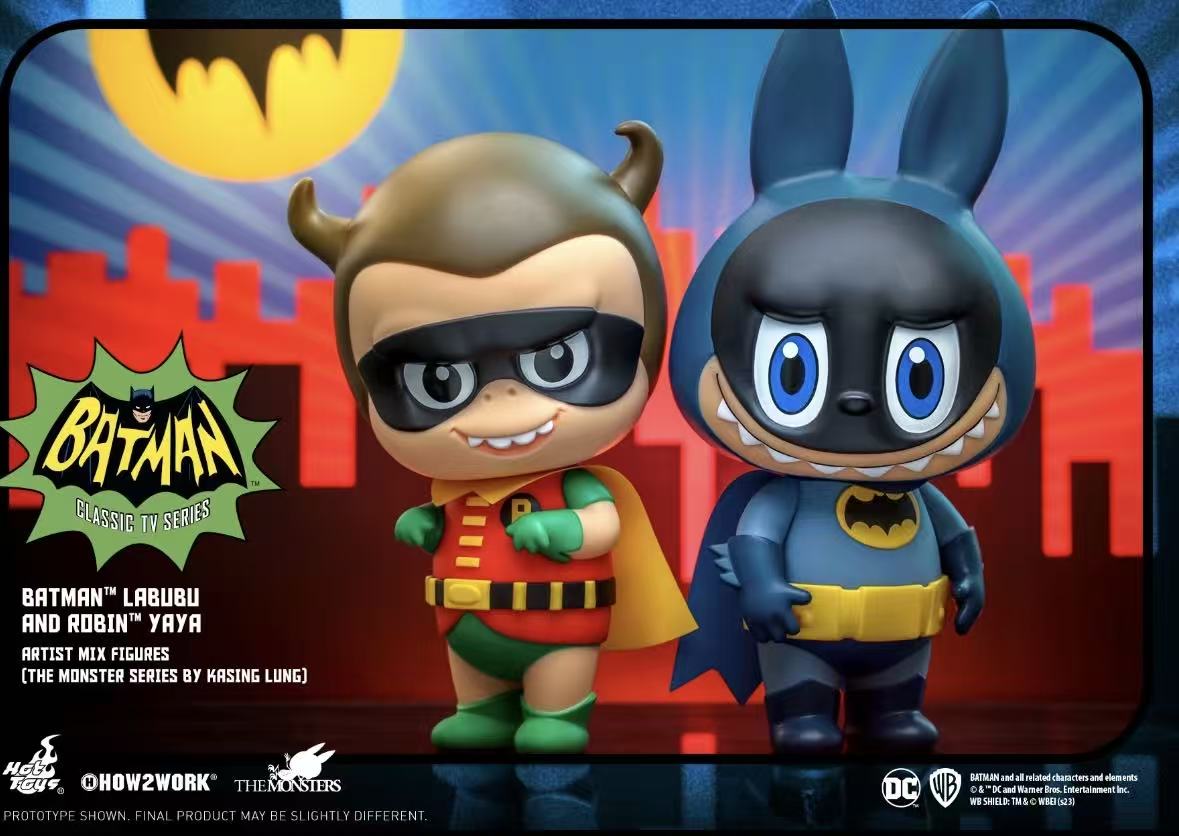 The Monsters Batman Labubu and Robin Yaya-preorder