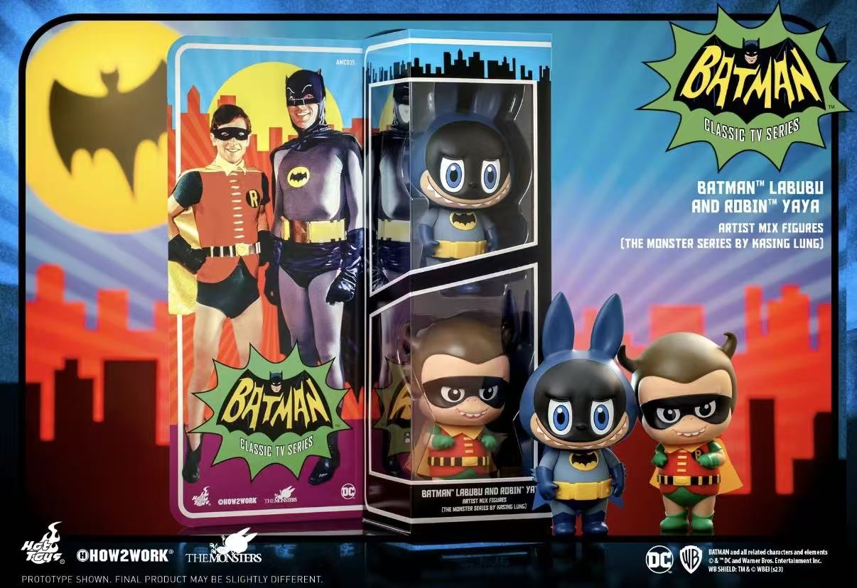 The Monsters Batman Labubu and Robin Yaya-preorder