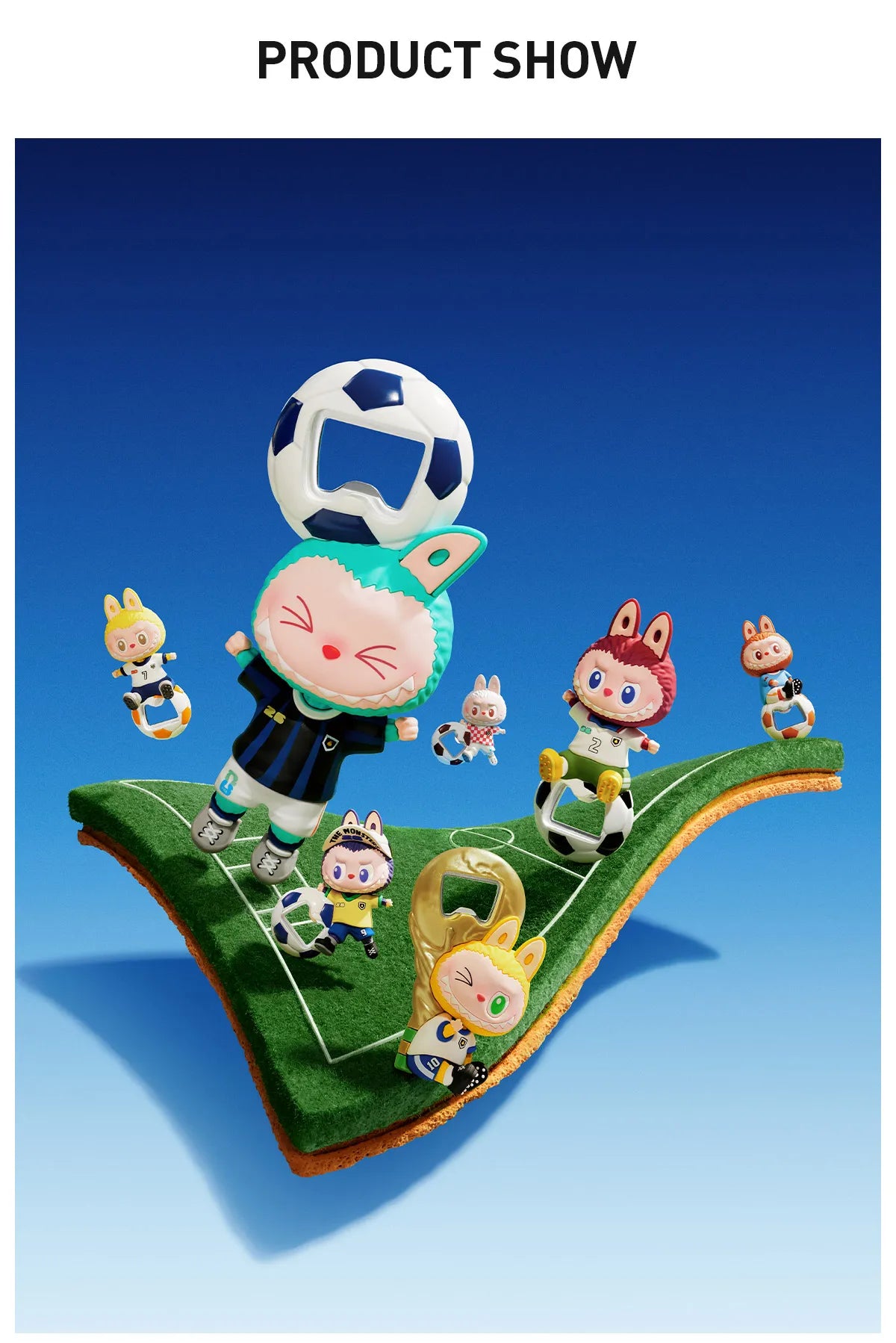 THE MONSTERS FIFA SERIES - Bottle Opener Fridge Magnet Blind Box