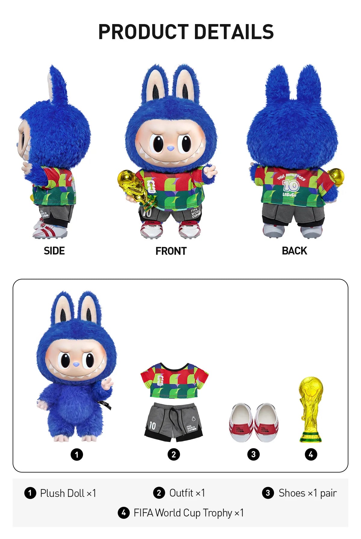 THE MONSTERS × FIFA SERIES-Catch the Win Vinyl Plush Doll