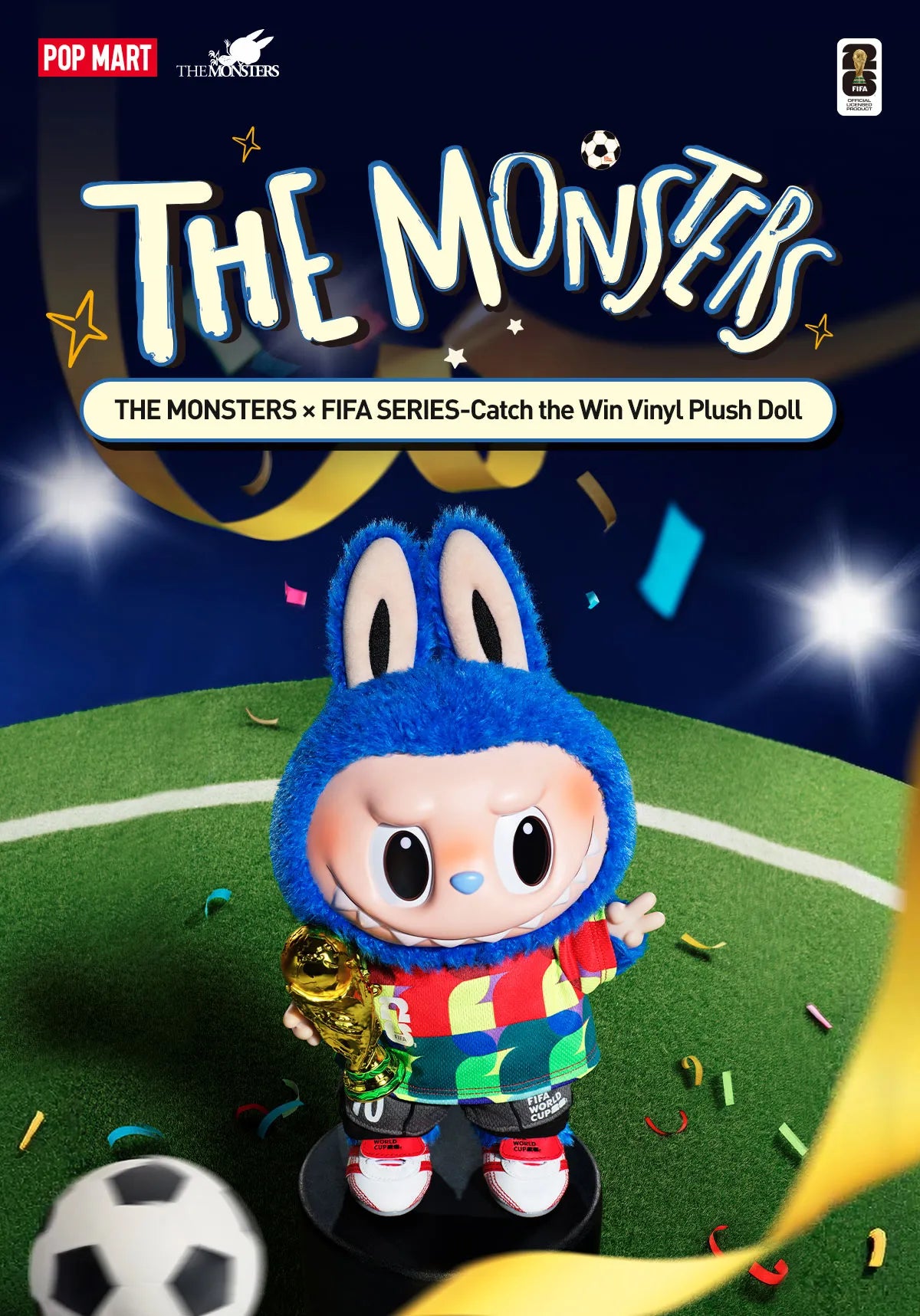 THE MONSTERS × FIFA SERIES-Catch the Win Vinyl Plush Doll