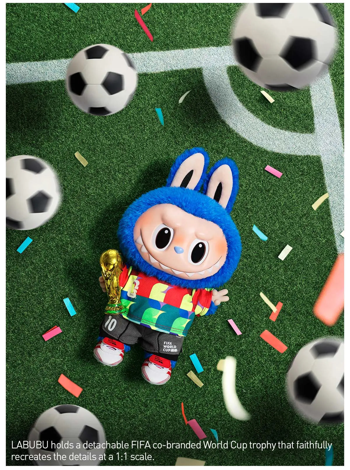 THE MONSTERS × FIFA SERIES-Catch the Win Vinyl Plush Doll
