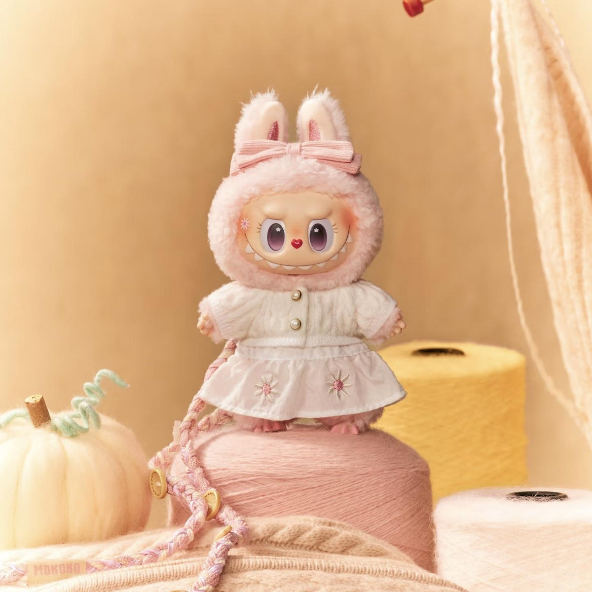 Mokoko Vinyl Plush Haning Card and large Dolls