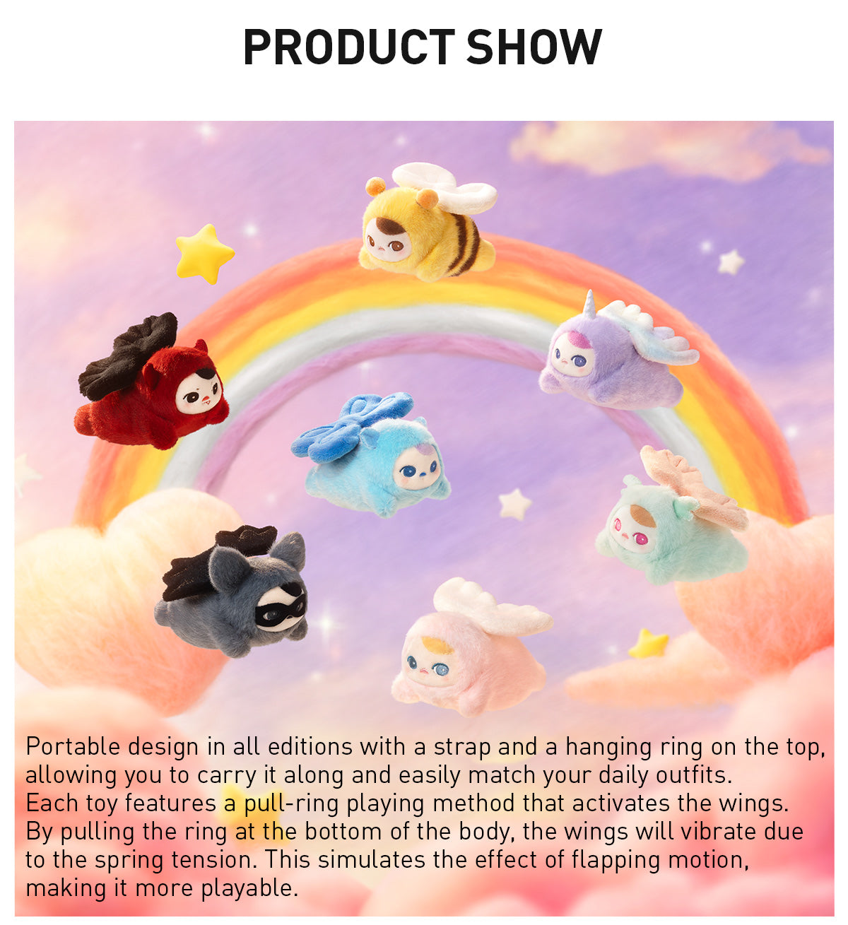 PUCKY FLYING BABIES SERIES - Plush Pendant Blind Box-preorder