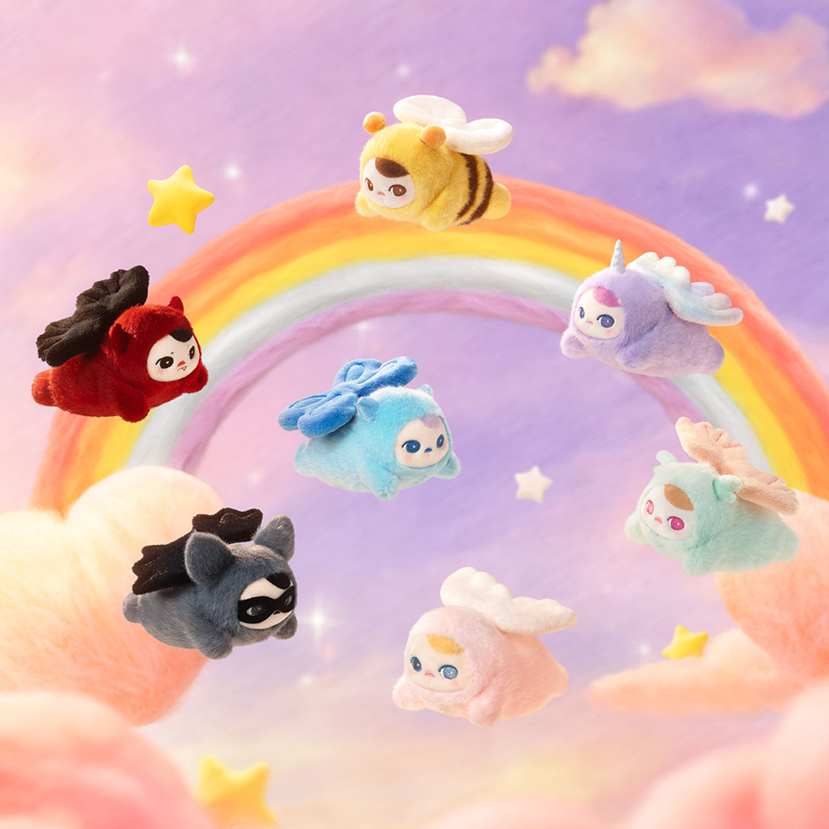 PUCKY FLYING BABIES SERIES - Plush Pendant Blind Box-preorder