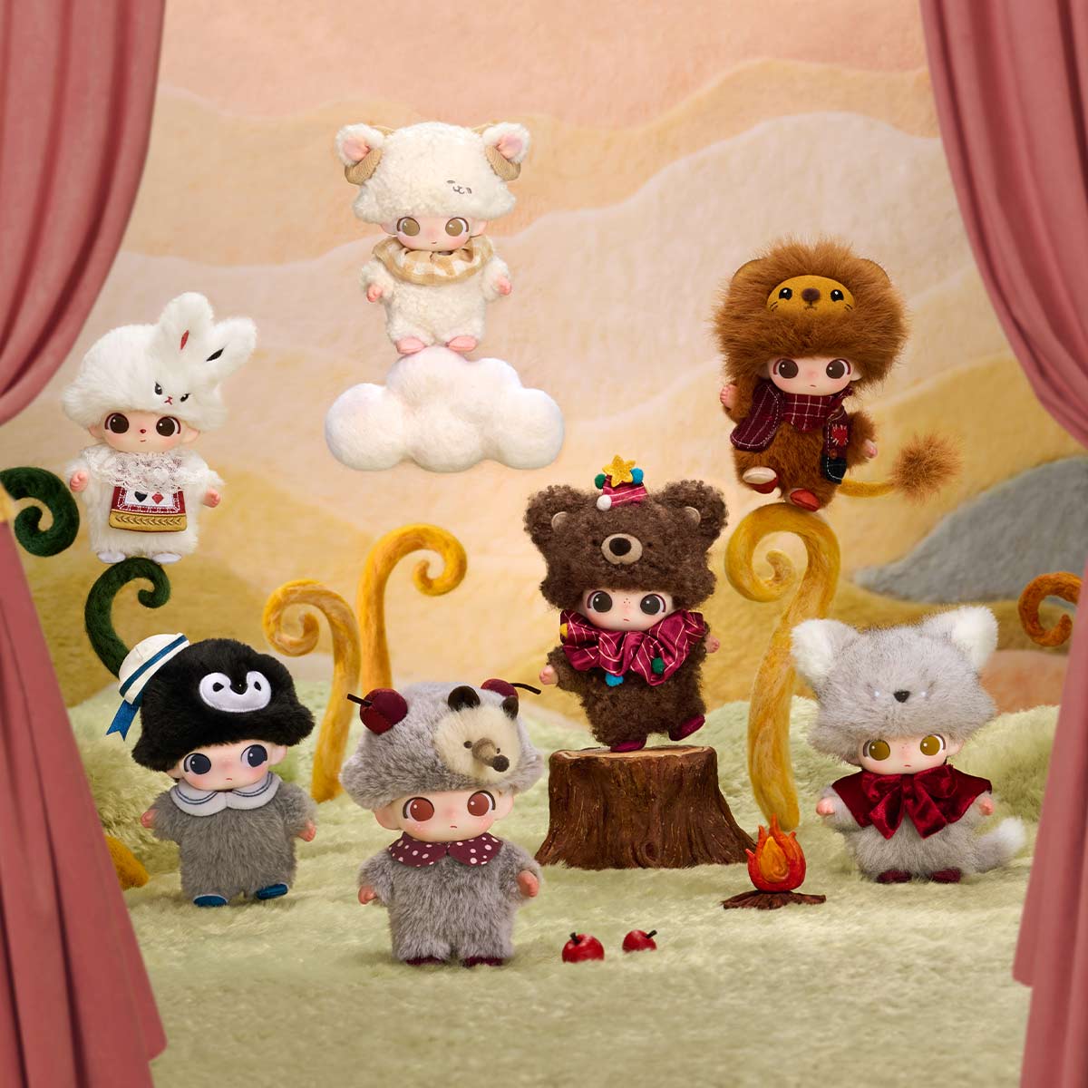 DIMOO The Secret Theatre Club Series - Vinyl Plush Pendant Blind Box-preorder
