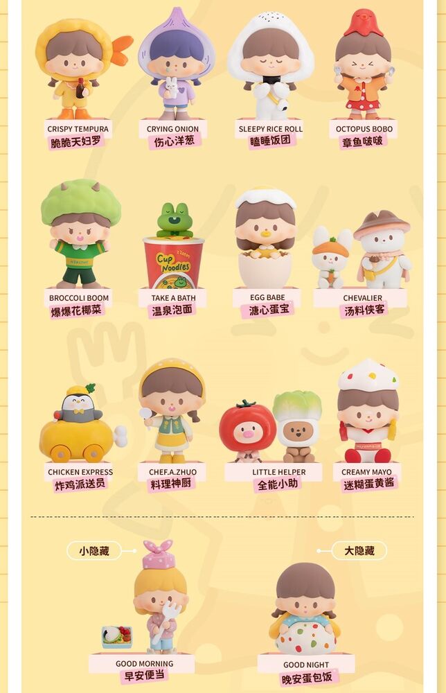 F.UN zZoton Yummy Yummy Series Lunch Time Blind Box Confirmed Figure